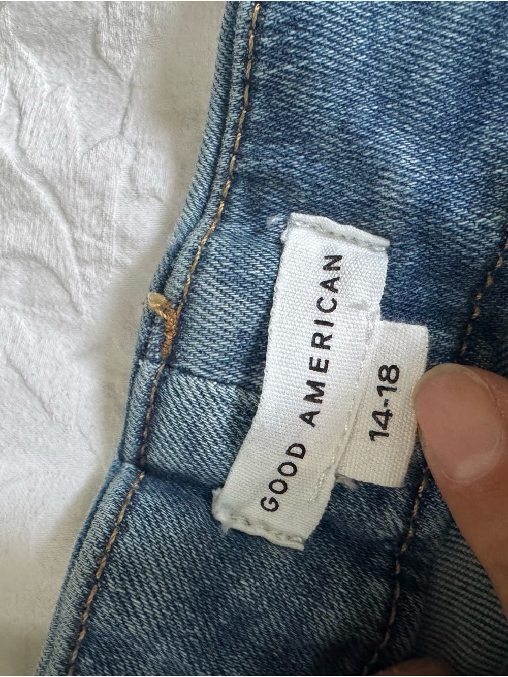 Good American Light Blue Always Fit Good Legs Crop Jeans - Picture 5 of 6